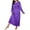 Purple, variant on biudgviw Plus Size Nightgowns for Women Long Sleeve Sleep Shirts Casual Full Length Pajama Dress Loose Crewneck Loungewear
