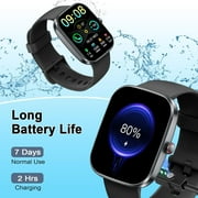 Smart Watch(Answer/Make Call), 1.91 Smartwatch for Men Women, 110+ Sport Modes, Heart Rate/Sleep/Spo2 Monitor, IP68 Waterproof, Pedometer, HD Touchscreen, Activity Tracker for Android iOS