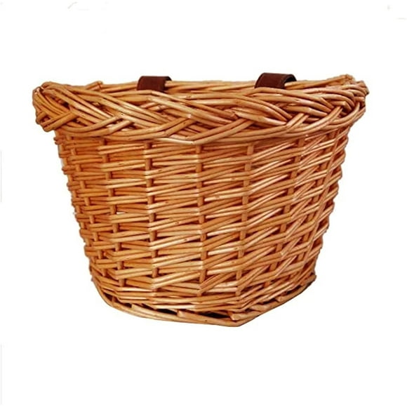 Wicker Front Handlebar Bike Basket