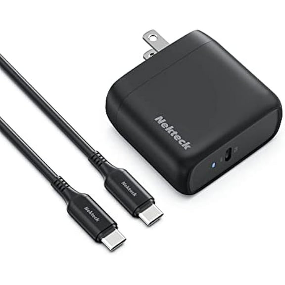 YJJSKEJI 65W GaN II USB-C Fast Charger [USB-IF Certified] - PD 3.0 PPS, Foldable & Compact, 6.6ft Cable - Compatible with iPhone 15, MacBook Air/Pro, iPad, Galaxy S21/S20 & More