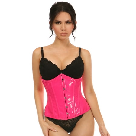 

Lavish Hot Pink Patent Underbust Corset