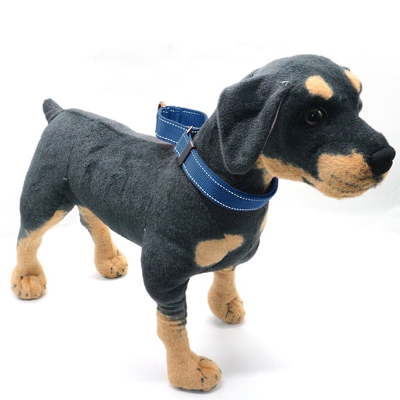 Durable Nylon Dog Collar Reflective Lost Pet Collar with Quick Release Buckle for Outdoor Adventure Training Walking