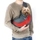 thumbnail image 2 of Bolsa transportadora para mascotas, bolsa transportadora para perros pequeños y gatos, segura, reversible, cómoda, lavable a máquina, bolsa ajustable, un solo hombro, 2 of 8