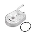 thumbnail image 1 of Enfriador de aceite del motor Unique Bargains para Hyundai Elantra 17-19 L4 1.6L, enfriador de aceite de transmisión con sellos O-ring No.264102B740, aleación de aluminio tono plateado, 1 of 6