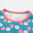 thumbnail image 5 of CUZIBR Little Girls Toddler Summer Dress Cute Cartoon Dinosaur Flower Print Crewneck A-Line Short Sleeve High Waist Casual Party Birthday Breathable Outdoor Dresses Dailywear,Blue,2 Years, 5 of 8