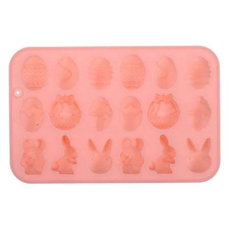 

NUOLUX Easter Silicone Chocolate Mold Multiple Shape In One Mold for DIY Chocolate Candy Jelly