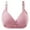 Pink, variant on Scyoekwg Everyday Bras for Women Soft Ultra Light Bras Underwear Trendy Solid Color Underwear Striped Bra Wire Free Gathering Underwear Everyday Bras Beige XXXL