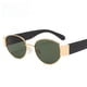 thumbnail image 3 of Gafas marrones Gafas de sol de hip-hop con montura pequeña ovaladas retro europeas y americanas para mujer Gafas de sol atadas, 3 of 4