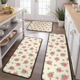 thumbnail image 2 of Pioneer Flower Floral Print Pattern Kitchen Rugs Sets Of 3,Kitchen Runner Rugs Non Skid Washable,Decorative Kitchen Floor Mats for Kitchen,Sink,Laundry,17X30 Inch + 17X47 Inch + 17X59 Inch, 2 of 6