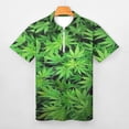 thumbnail image 3 of Leaves, Bud, Leaf, Tree Men Zipper T-shirt Summer Casual Short Sleeve T-shirt Top, 3 of 7