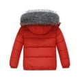 thumbnail image 3 of Wantdo Boy's Puffer Coat Thicken Padded Puffer Jacket Waterproof Outerwear Parka Red 8, 3 of 6
