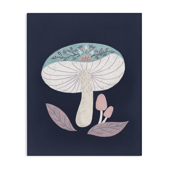 Stupell Industries Eclectic Floral Cottage Mushroom Canvas Art, 16 x 20, by Metka Hiti