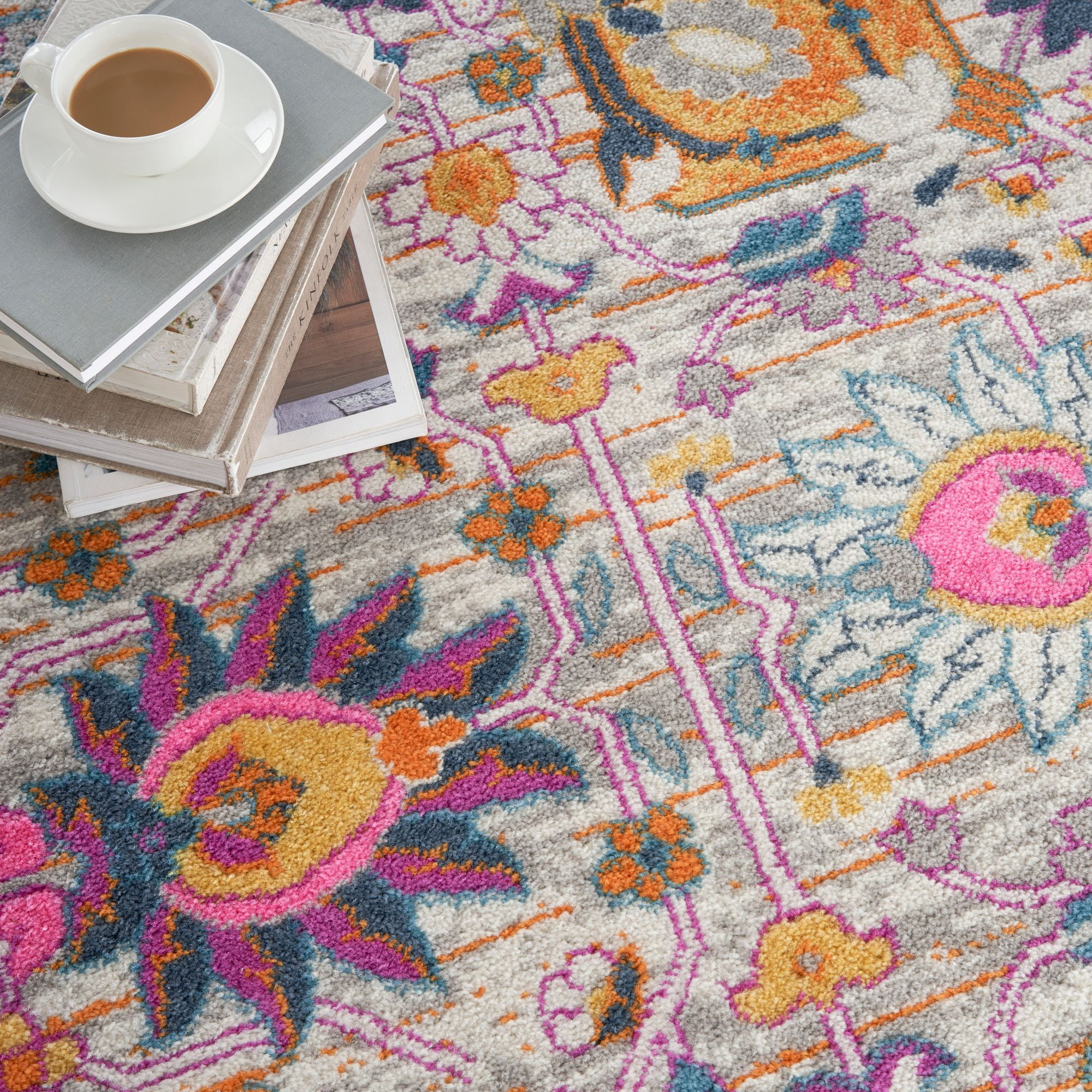 Nourison Passion 8' x 10' Silver Bohemian Indoor Rug