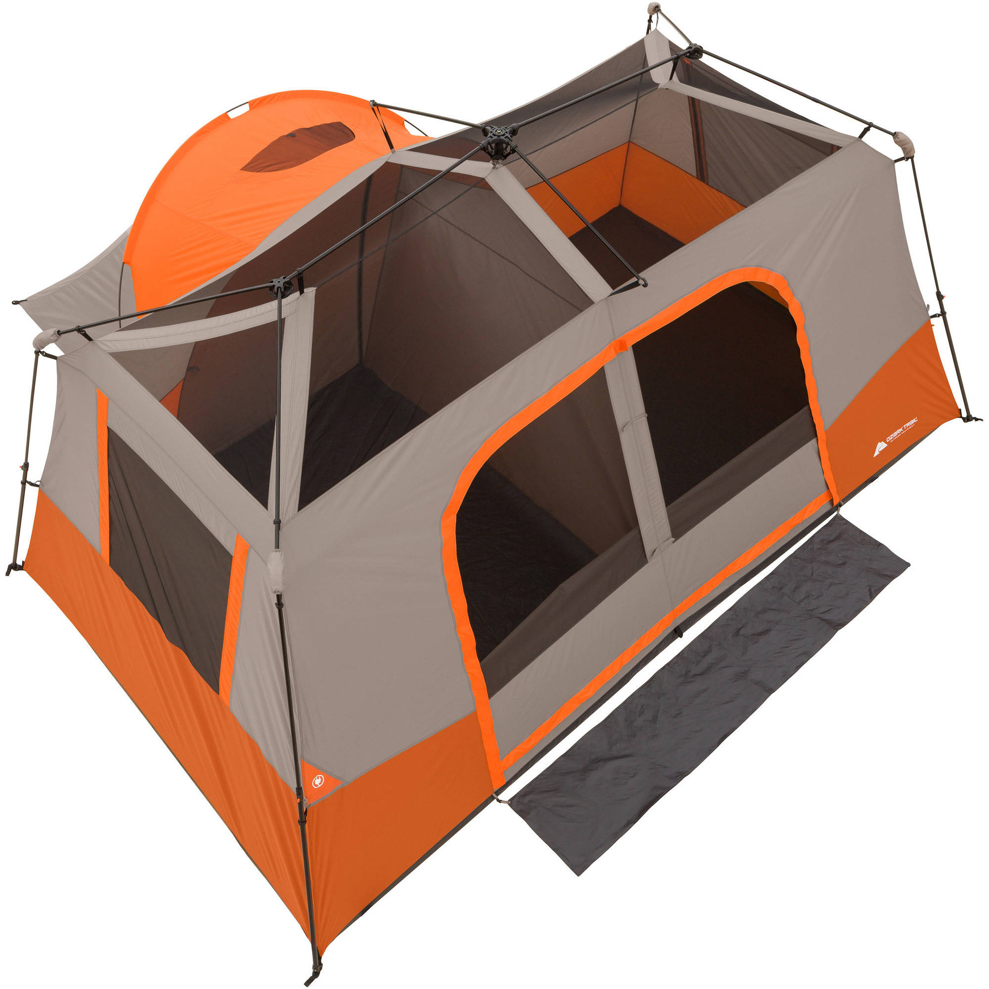 Carpa Instantánea Ozark Trail para 11 Personas con Habitación Privada, Carpa Familiar de 3 Habitaciones con Toldo 4