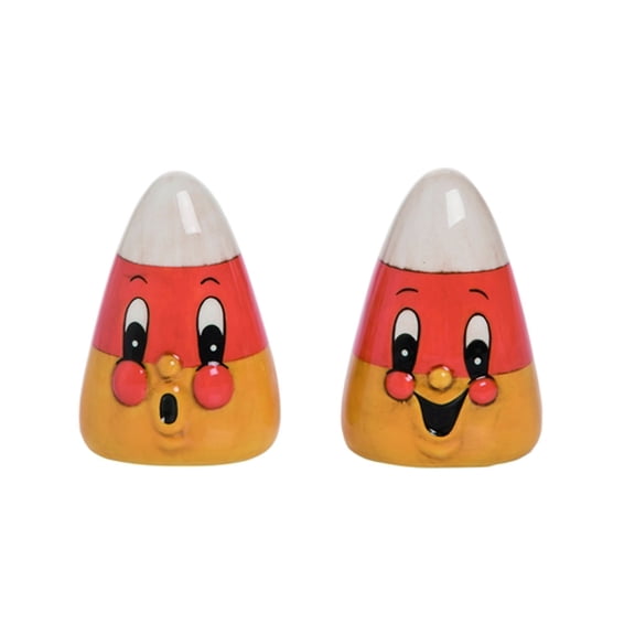 Tabletop Candy Corn Salt & Pepper Shaker Halloween Candy Salt And Pepper J9691