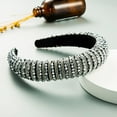 thumbnail image 1 of Diadema con cuentas tejidas a mano para el cabello Homing Hair Hoop, estilo barroco, esponja, accesorios simples para el cabello facial para mujer, 1 of 6