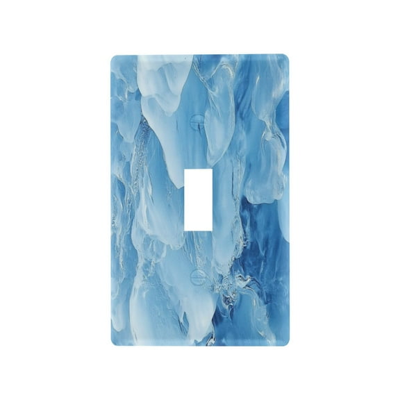 Blue Ice Wall Light Switch Cover Switch Plate Outlet Cover Plug Cover for Electrical Outlet