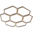 thumbnail image 2 of 16"OD x 5 5/8"ID x 3/8"T Florin Wood Fretwork Pierced Ceiling Medallion, Birch, 2 of 3