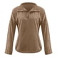 thumbnail image 3 of MHFRRA Blusa de Manga Larga con Cuello Alto para Mujer, Elegante y Ajustada. Caqui, 3 of 4