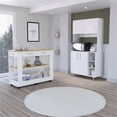 thumbnail image 2 of FM FURNITURE Wenden 2-Piece Modern Engineered Wood Kitchen Set in White/Oak, 2 of 8