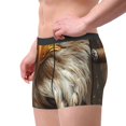 thumbnail image 2 of Susaid Funny Bald Eagle Print Men's Mesh Boxer Briefs Cooling Breathable Sports Underwear Wide Waistband Boxer Briefs W/Fly-Small, 2 of 5
