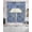 Sky Blue, variant on Vintage Boho Swag Valances for Windows, Small Curtains Drapes, Middle Century Bohemia Style Patchwork Blue Kitchen Window Curtains Over Sink Window Treatment Valance for Bedroom/Bathroom 56"x36"