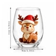 thumbnail image 4 of Cute Christmas Collection Commemorative Glass Cup Large Capacity 2D Printed Glass For Daily Drink Holiday Table Decor Gift, 4 of 8