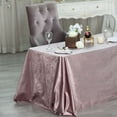 thumbnail image 2 of Efavormart Premium Velvet Mauve 90" x 132" Rectangle Tablecloth For Wedding Party Events, 2 of 11