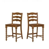 Pioneer Woman Harper Counter-Height Wood Stools, 2 Pack, Homestead Brown - Walmart.com