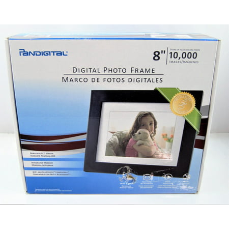 Pandigital 8" Digital Poto Frame PAN8004W01C NOB*