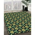 thumbnail image 3 of Ahgly Company Machine Washable Indoor Round Transitional Dark SlateGray or Dark SlateGrey Green Area Rugs, 7' Round, 3 of 7