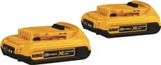 Dewalt 20 Volt Max Compact Xr Lithium Ion, 2 Pack