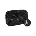 thumbnail image 1 of Wednesday Logo Fluffy Cosmetic Bag, 1 of 3