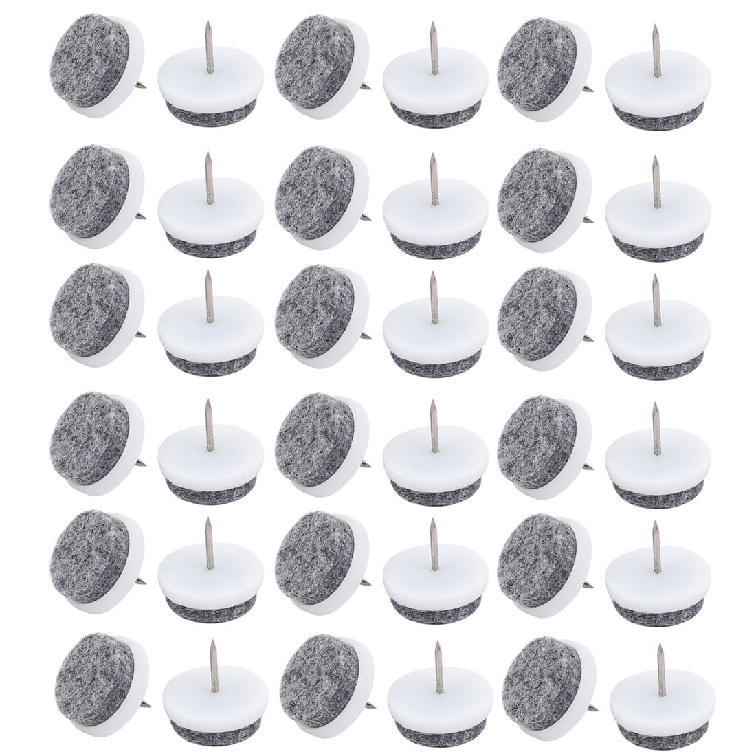 24mm Dia Nailon AntiSliding Felt Pad 36pcs for Wooden Furniture Chair