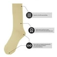 thumbnail image 5 of Feraricci Solid Color Polyester Socks for Men, Casual and Formal Attire Tan Rise Men’s Crew Socks - Tan, 5 of 8