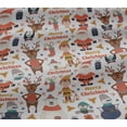 thumbnail image 4 of oneOone Cotton Jersey Dark Peach Fabric Snowman|Gift Box & Santa Christmas Dress Material Fabric Print Fabric By The Yard 58 Inch Wide, 4 of 4