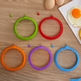 thumbnail image 3 of 5 PCS Silicone Egg Rings Non Stick Perfect Fried Egg Ring Mold Pancake Breakfast Sandwiches Kitchen Cooking Tool, 3 of 5