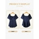 thumbnail image 4 of Blusa Eytino para mujer, talla grande, cuello en V, con ojales, 4 of 6
