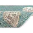 thumbnail image 4 of Liora Manne Capri Area Rug Aqua Seashell Border Indoor Outdoor Weather Resistant, 4 of 5