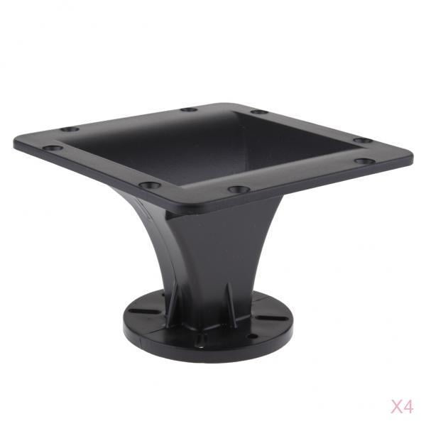 Paquete de 4 Altavoces DJ de 25 Mm de Garganta, de de Cuerno de Engranaje, Plástico 160x160 Mm, Negro