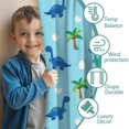 thumbnail image 3 of Blackout Kids Curtains,Light Blue Dinosaurs Palms Eggs Pattern Childrens Insulated Curtains Set Of 2,Bedroom Essentials,Toddler Room Decor 42"x54", 3 of 5