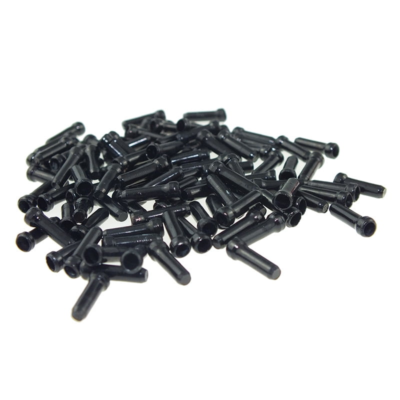 10 x SRAM Black Alloy 4mm End Ferrules for cycle gear outer cable ***NEW*** 