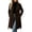 Coffee, variant on Long Wool Blend Overcoat for Women Casual Notched Lapel Double Breasted Button Jacket Loose Long Sleeve Waist Belted Fall Winter Outerwear S