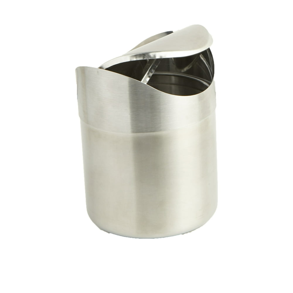 Mind Reader Mini Counterop Trash Can with Lid, Small Desk Recycling