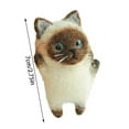 thumbnail image 5 of Diy Needle Craft Cats Felting Wool Felt Material Kit Plush For Beginners, 5 of 5