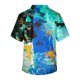 thumbnail image 3 of Fashion Men's Short Sleeve V Neck Printed Working Chest Pocket Carer Top L, 3 of 3