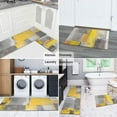 thumbnail image 6 of Yellow Modern Abstract Art Painting Kitchen Mats for Floor 2PCS Cushioned and Non-Skid Washable Floor Mat for Home Kitchen Decor or Office 17x29+17x47 Inch, 6 of 7
