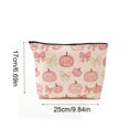 thumbnail image 3 of LOWLHOME Halloween Zipper Cosmetic Bag, Multi Patterns Spooky Makeup Pouch, Reusable Canvas Travel Storage Bag For Makeup Toiletries Small Accessories, 9.8*6.7 in, 1 Pack, 3 of 6