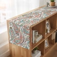 thumbnail image 6 of Table Runners 36 Inches Long Dress Scarves, Paisley Flower Farmhouse Kitchen/Dining Table Runner, Short Coffee Tablerunners, Spring Watercolor Floral Leaf Plant Orange 13x36 Inch, 6 of 9