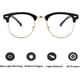 thumbnail image 3 of Gafas unisex estilo nerd con protección para los ojos, con bloqueo de radiación y montura semi-abierta, 3 of 6